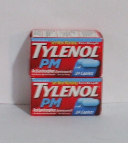 BestBy07/26 Tylenol PM Extra Strength Caplets 24 Count Pack of 2