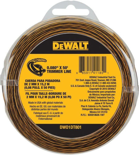 DeWalt DW01DT801 Trimmer Line 0.080 In. x 50 Ft.