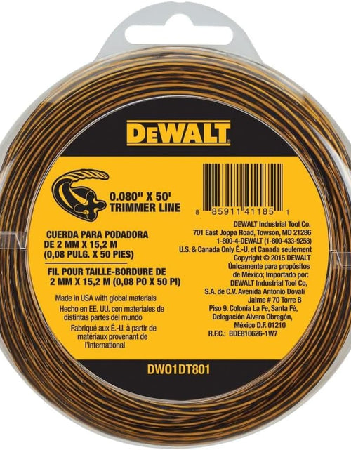 Load image into Gallery viewer, DeWalt DW01DT801 Trimmer Line 0.080 In. x 50 Ft.
