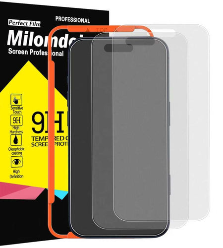 Milomdoi 3 Pack Matte Screen Protector iPhone 17 Pro Max Tempered Glass