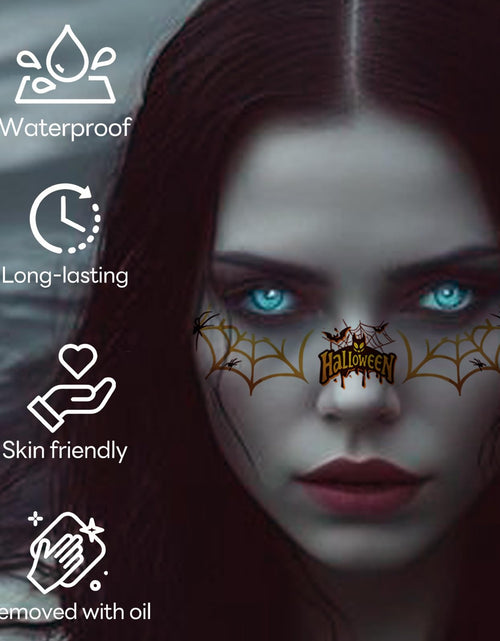 Load image into Gallery viewer, Cardiyar Glitter Freckles 24PCS Waterproof Gold Temporary Face Tattoos
