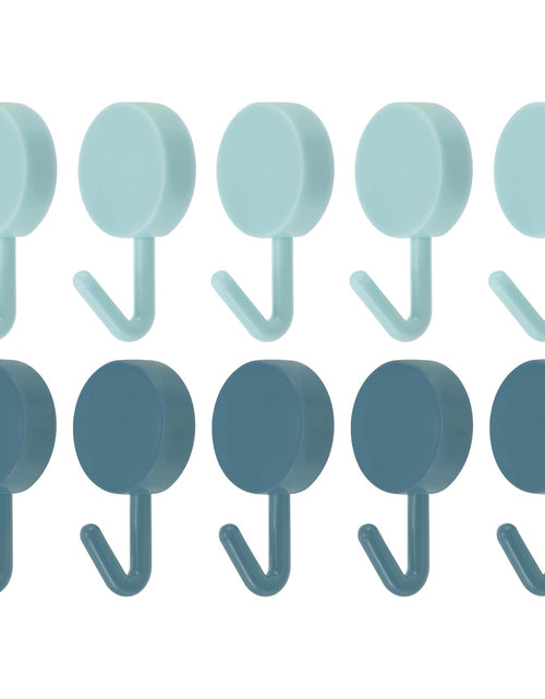 Load image into Gallery viewer, uxcell 10Pcs Stainless Steel Towel Hooks Light Blue Green Modern
