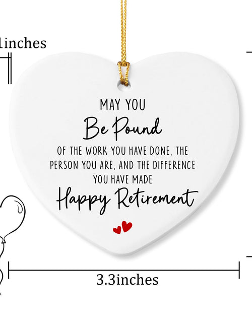 Load image into Gallery viewer, Luptiteuy Ceramic Heart Ornament Retired Gifts for Women Nurse Teacher Xmas
