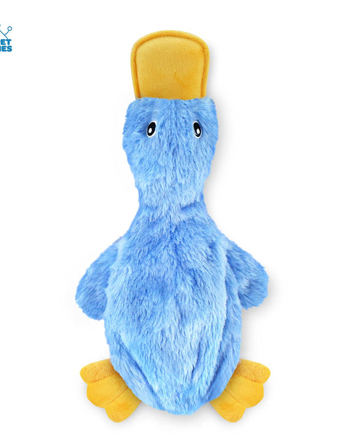 Load image into Gallery viewer, Best Pet Supplies Interactive Squeaky Dog Chew Toy Crinkle Duck Blue Large
