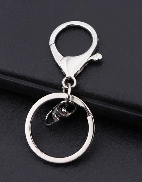 Load image into Gallery viewer, Biyrly Stainless Steel Round Keyrings 1.5-25mm Silver 10 Pack

