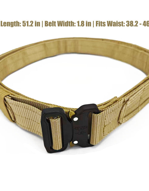 Load image into Gallery viewer, YouchingWld Belt V2 Adjustable Tactical Molle Belt Metal Buckle Khaki 36-46

