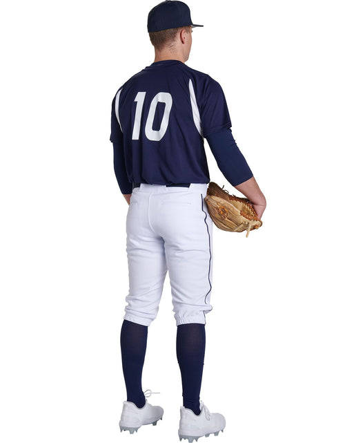 Load image into Gallery viewer, Champro Triple Crown 2.0 Baseball Knickers with Braid Grey Scarlet Size XL
