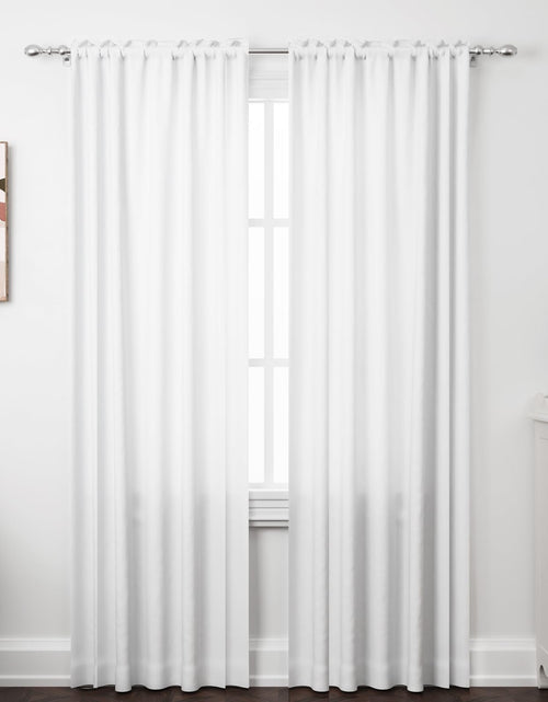 Load image into Gallery viewer, ZWARMY Kitchen Tier Curtains 84x40in White Semi Light Filtering 2Pcs
