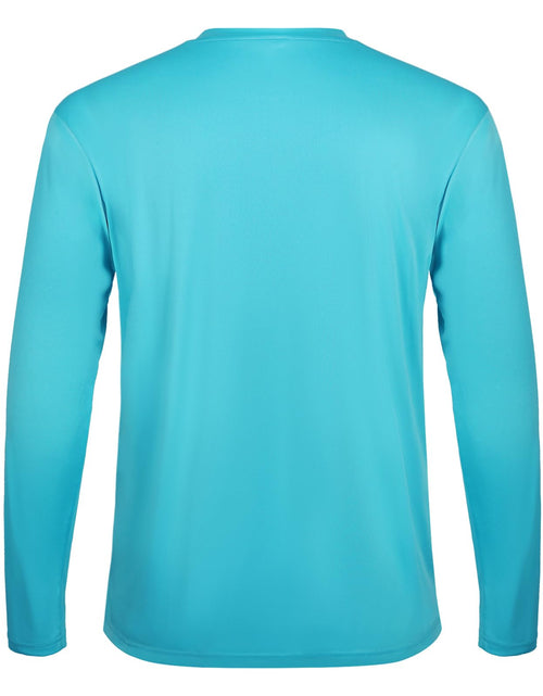 Load image into Gallery viewer, SG Edge Men's Rash Guard UPF 50+ Moisture Wicking Long Sleeve Sea Blue Size S
