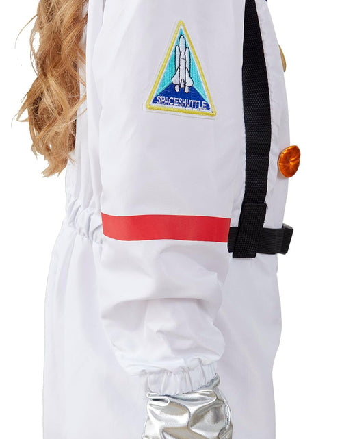 Load image into Gallery viewer, KIMI HOUSE Kids Astronaut Costume Space Suit Boys Girls White Size 7-9Y
