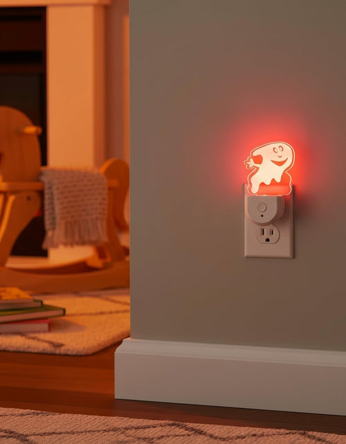 Load image into Gallery viewer, Meonum 2-Pack Christmas Night Light 6-Color LED Dusk-to-Dawn Wall Plug Spooky A
