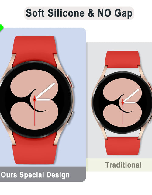 Load image into Gallery viewer, Apbands Silicone Sport Strap for Samsung Galaxy Watch 20mm Red Size 20mm
