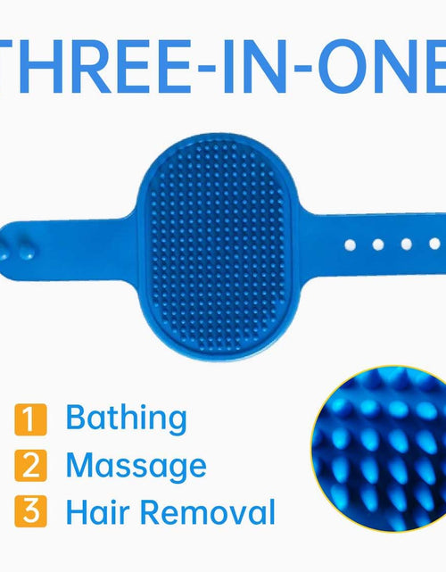 Load image into Gallery viewer, Yutaohui 4-in-1 Pet Bath Brush Kit with Comb Clipper for Dogs Cats
