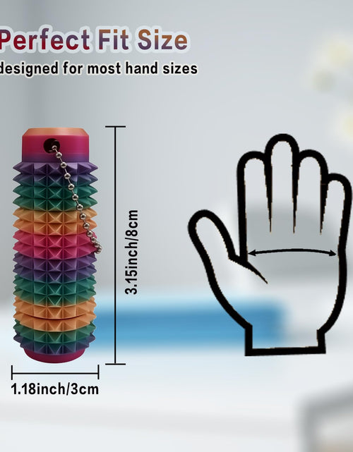 Load image into Gallery viewer, VeiDynoA Ouchies Pain Fidget Toy 3D Printed Anxiety Relief Rainbow Keychain
