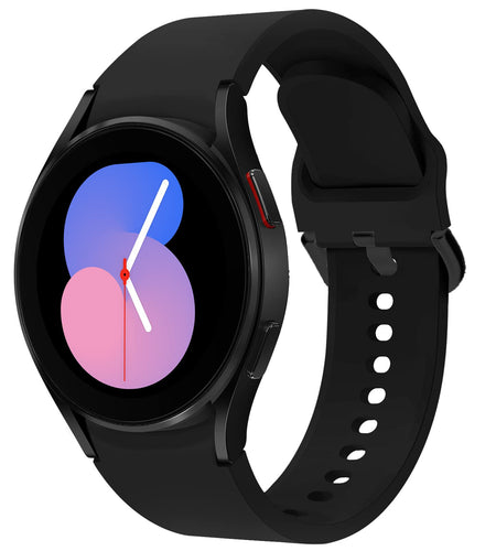 Apbands Silicone Sport Strap for Samsung Galaxy Watch 20mm Black