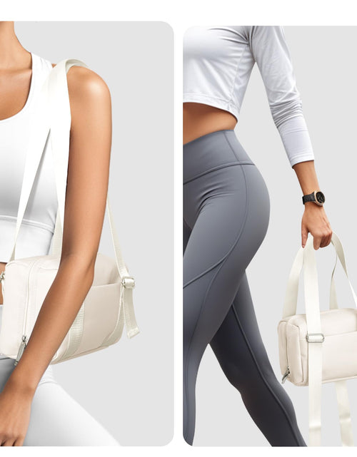 Load image into Gallery viewer, MEXS Mini Gym Bag for Women Waterproof Sports Duffel Bag Cream 10x5.4x6.5in
