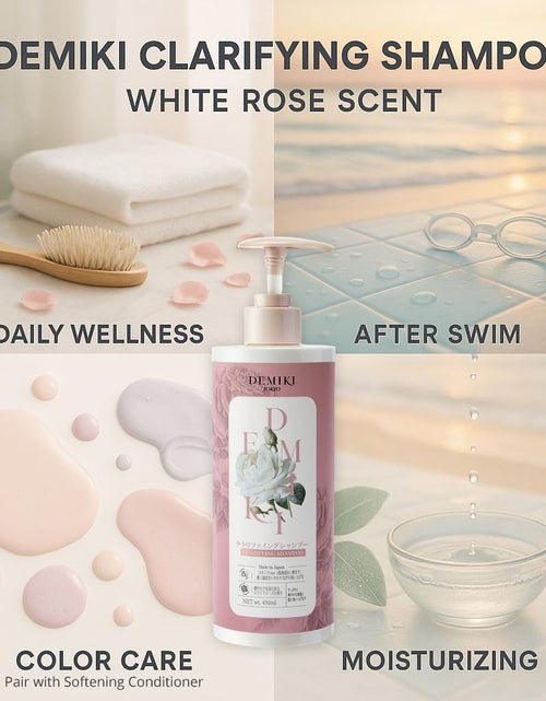 Load image into Gallery viewer, BestBy07/27 DEMIKI Japanese Keratin Shampoo Oily Hair Rose 450ml Pink
