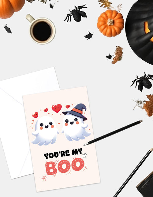 Load image into Gallery viewer, Treasure Cove Halloween Cartoon Greeting Card Multicolor 1 Pack
