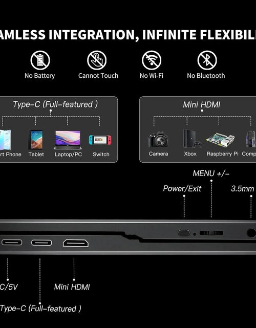 Load image into Gallery viewer, ReHisk RE-15.6SC -  Portable Monitor With Smart Cover
