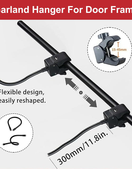 Load image into Gallery viewer, Garland Hanger Front Door Adjustable 32-39in Load 20lbs No Screws Drilling
