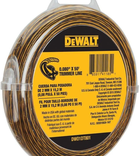 DeWalt DW01DT801 Trimmer Line 0.080 In. x 50 Ft.