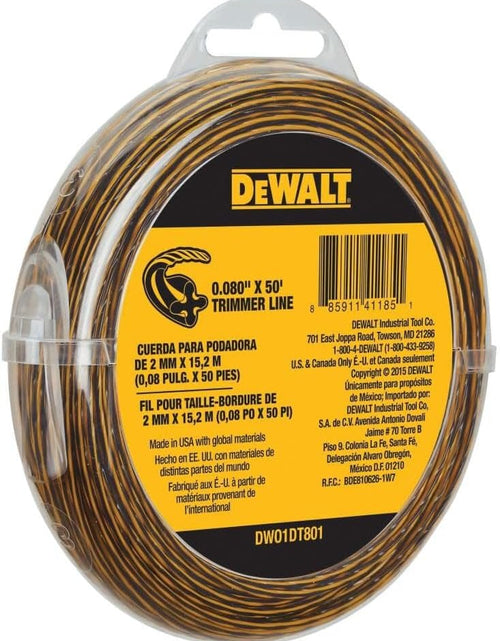 Load image into Gallery viewer, DeWalt DW01DT801 Trimmer Line 0.080 In. x 50 Ft.
