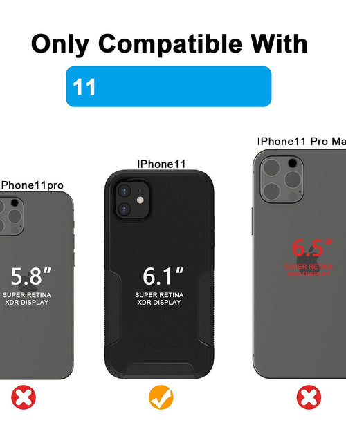 Load image into Gallery viewer, VOEAIN iPhone 11 Case 6.1" Hard PC+TPU Shockproof Black
