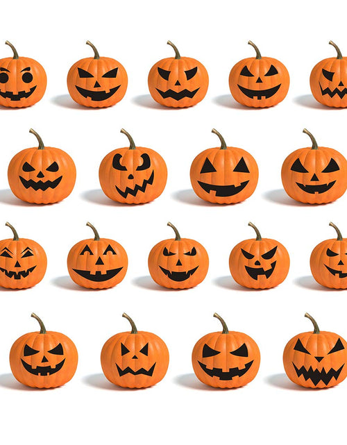 Load image into Gallery viewer, Calidum Halloween Pumpkin Decorating Stickers 18 Sheets Black Kids Craft
