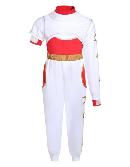 Load image into Gallery viewer, FENFATUO Kids Zombie Girls Halloween Costume 3PCS Mesh Top Pants Coat Size 7-8

