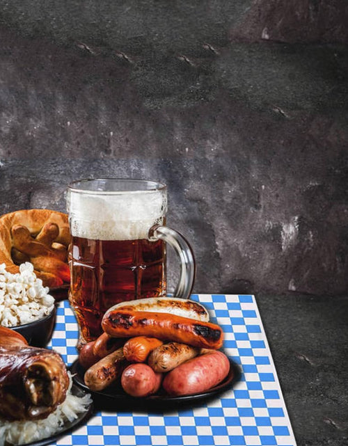 Load image into Gallery viewer, GotGala Oktoberfest Deli Sandwich Paper Blue White Checkered 100 Pcs
