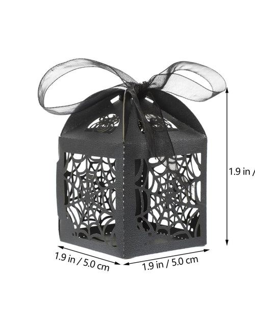 Load image into Gallery viewer, BESTOYARD Halloween Hollow Die-Cut Candy Boxes Black 8.27x4.53in 50pcs
