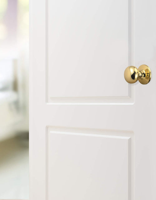 Load image into Gallery viewer, Design House Cambridge 2-Way Latch Passage Door Knob Polished Brass
