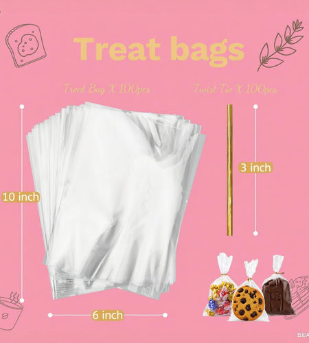 Kyswwellbag Cellophane Bags 3x5in 200 Pcs Transparent Self Adhesive Poly PP