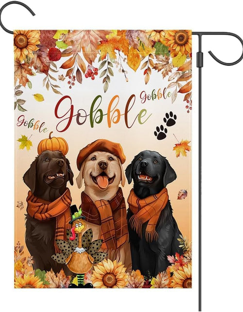 Load image into Gallery viewer, MEHOFOND Fall Happy Thanksgiving Garden Flag Double Sided 12x18in
