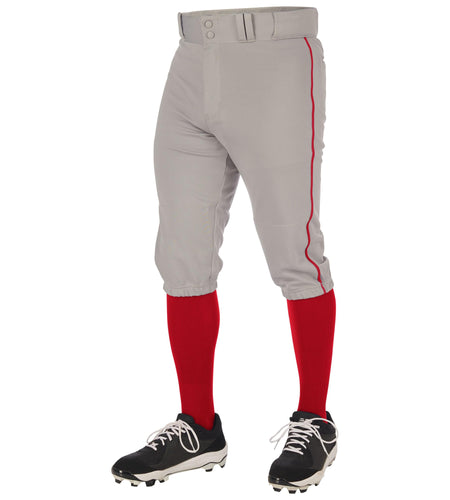 Champro Triple Crown 2.0 Baseball Knickers with Braid Grey Scarlet Size XL