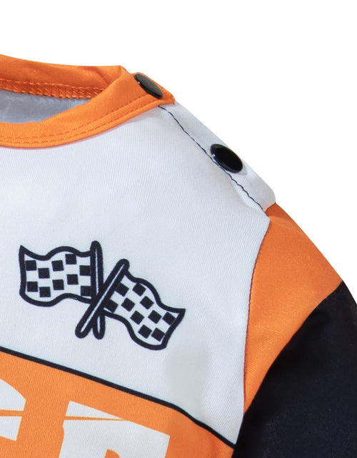 Load image into Gallery viewer, Yruiz Toddler Halloween Race Car Driver Costume Outfit Hat Orange Size 18-24M

