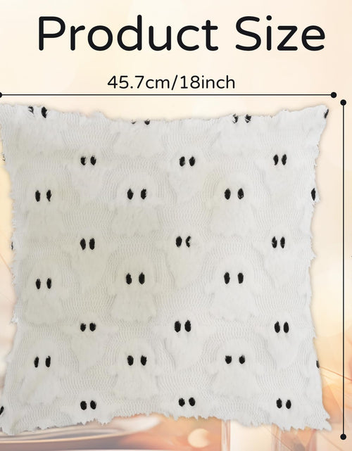 Load image into Gallery viewer, yaenoei Halloween Ghost Pillow Covers 18x18 Beige Set of 2
