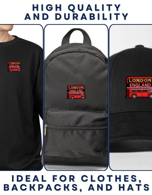 Load image into Gallery viewer, EMBRO BOF London Double-Decker Bus Patch 2.25in Iron On Embroidered
