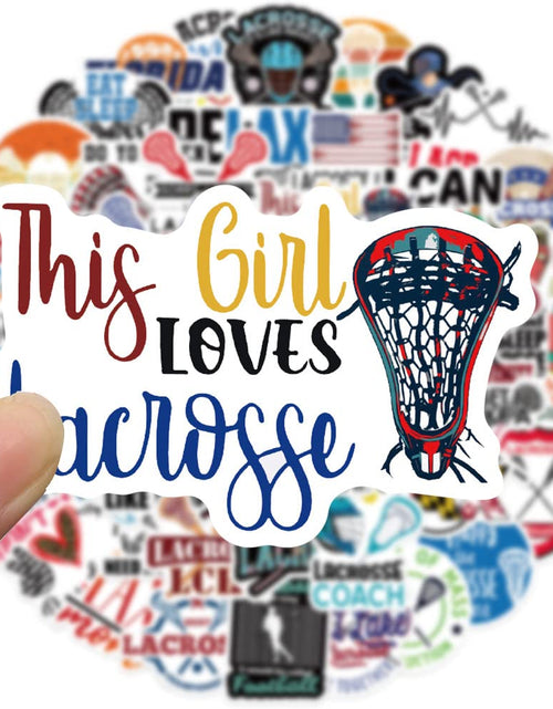 Load image into Gallery viewer, MAXSNOW Lacrosse Stickers Vinyl Decals Waterproof for Water Bottles Laptop Car
