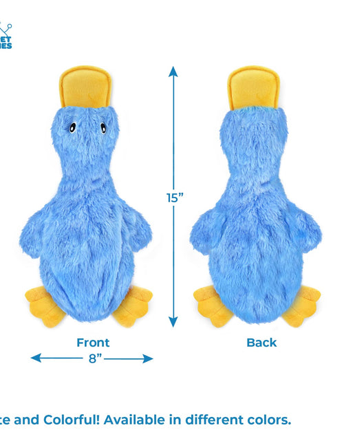Load image into Gallery viewer, Best Pet Supplies Interactive Squeaky Dog Chew Toy Crinkle Duck Blue Large
