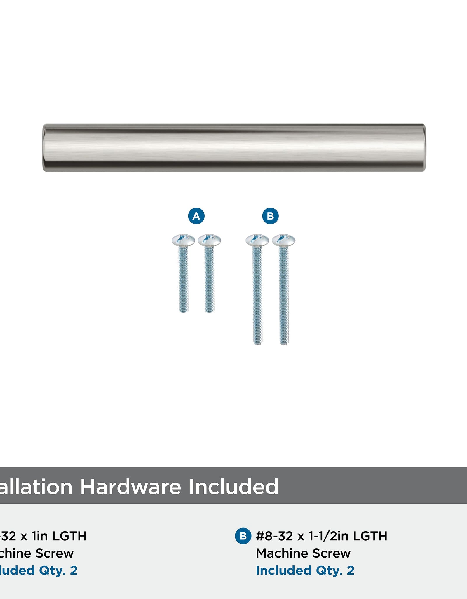 Amerock Versa 3in (76mm) Satin Nickel Cabinet Pull BP55530G10
