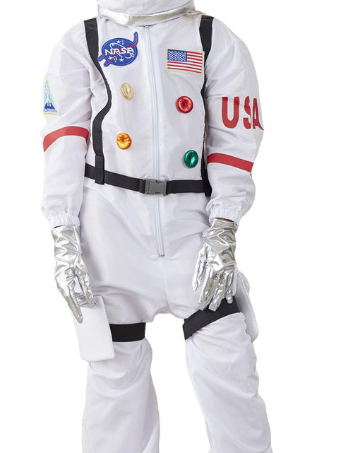 Load image into Gallery viewer, KIMI HOUSE Kids Astronaut Costume Space Suit Boys Girls White Size 7-9Y
