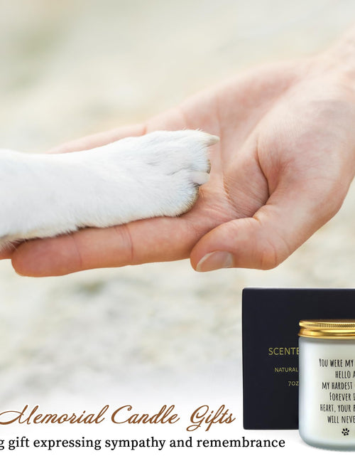 Load image into Gallery viewer, DFQ Freesia Scented Pet Memorial Candle Sympathy Gift for Dog Lovers
