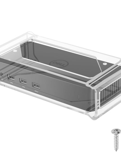 Load image into Gallery viewer, CaSZLUTION Docking Station Mount Clear for Dell D3100 Dock Holder
