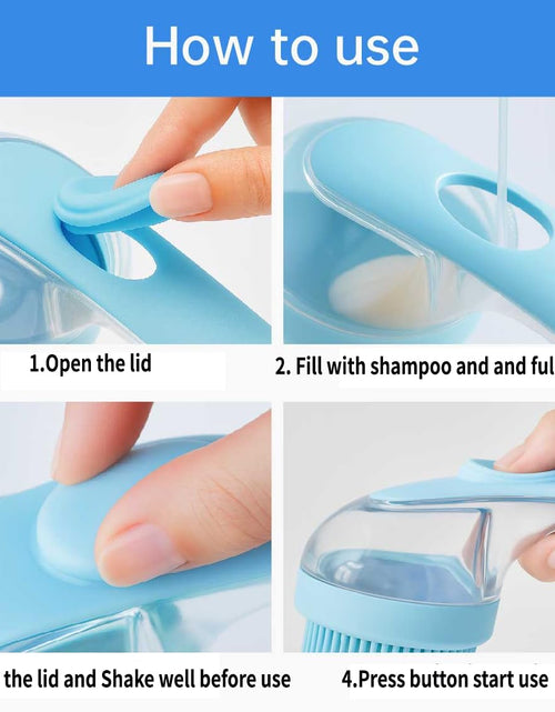 Load image into Gallery viewer, Yutaohui 4-in-1 Pet Bath Brush Kit with Comb Clipper for Dogs Cats
