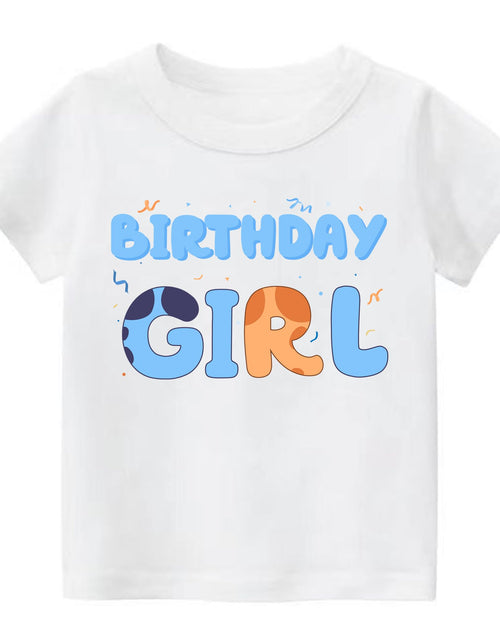 Load image into Gallery viewer, K-Acc Birthday Girl Outfit T-Shirt Blue Ears Tutu Dress Satin Sash Size 8
