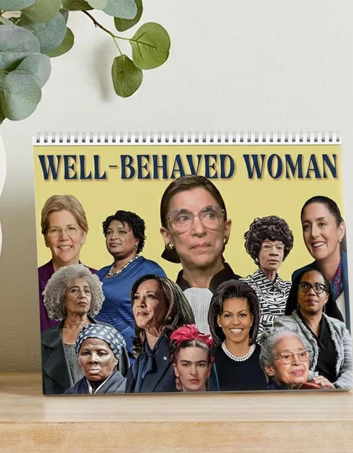 Load image into Gallery viewer, LeeJ 2026 Well-Behaved Women Wall Calendar 11x8.5 Feminist Color
