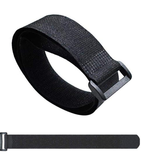 YUGYUM Golf Cart Fan Strap Reusable Adjustable Nylon Cinch Tie Black