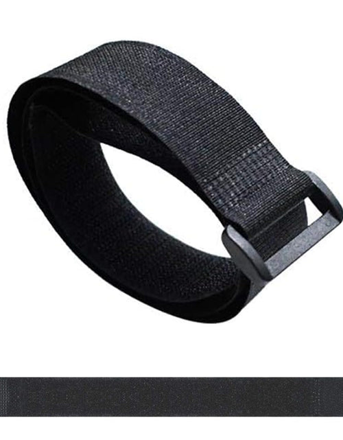 Load image into Gallery viewer, YUGYUM Golf Cart Fan Strap Reusable Adjustable Nylon Cinch Tie Black

