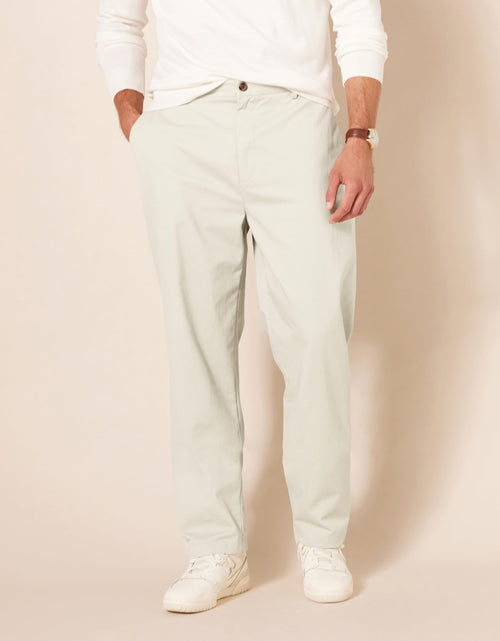 Load image into Gallery viewer, Amazon Essentials Men's Classic-Fit Flat-Front Chino Pant Stone Size 35x34
